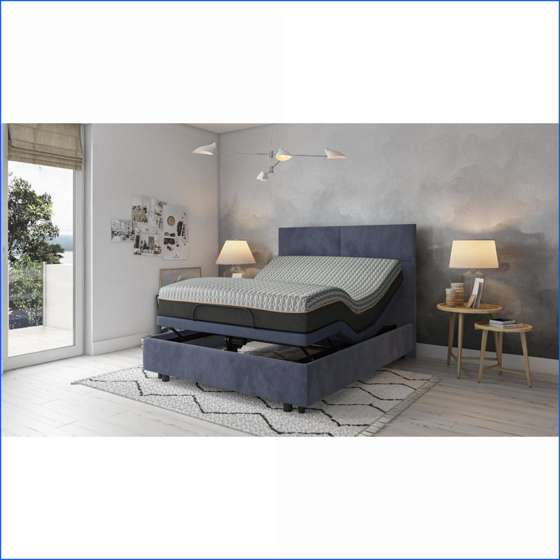Matelas Matelas hybride en cuivre 12 po avec housse de refroidissement et ressorts de soutien | Mousse + ressort | Noir + gris