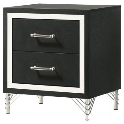 Malcolm 2-Drawer Nightstand Bedside Table