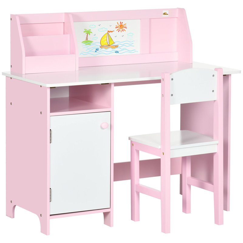 Ensemble de chaises de bureau 35,4 po Abderrahman, bois, Rose