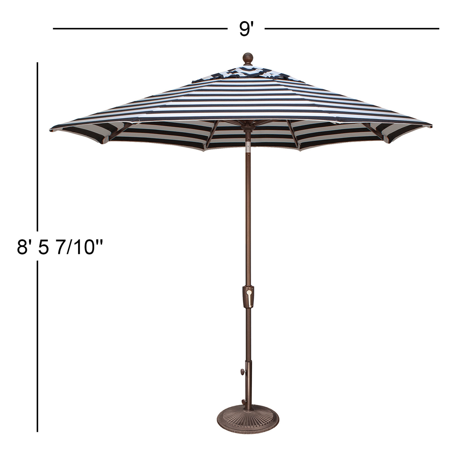 Desma 9' Sunbrella® Umbrella, Bronze