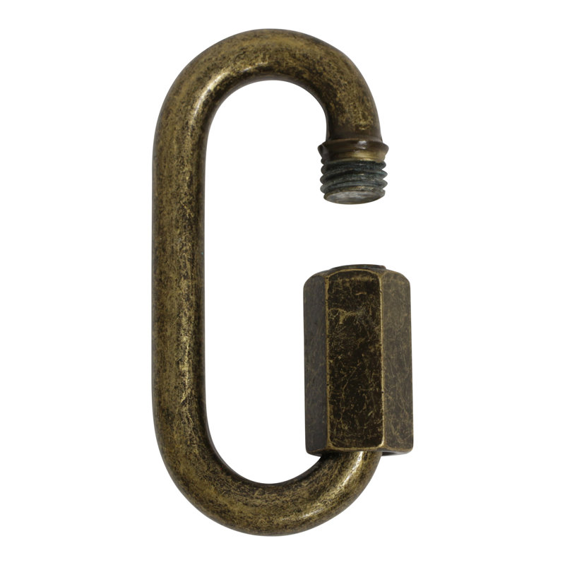 Verrouillage à vis fileté (2 pièces), Bronze, H 2,56 po x l 1,22 po x P 0,28 po