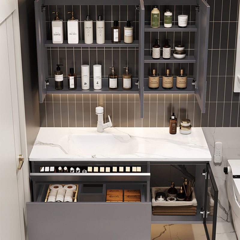 Italian style light luxury simple bathroom cabinet, 19.60”H x 51.10”W x 19.60”D