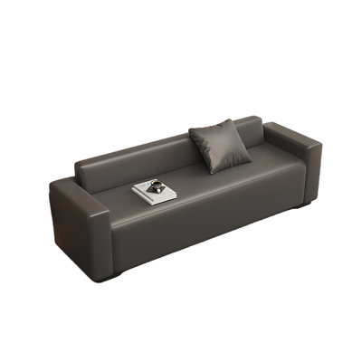 Banc rembourré simple en cuir pour chambre simple
