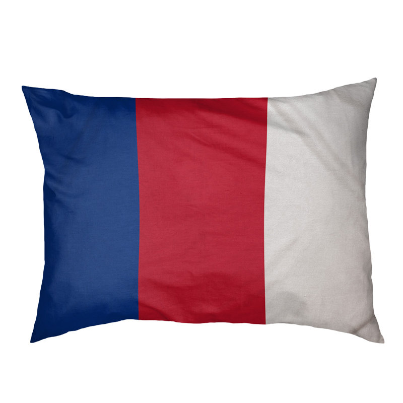 Coussin de lit pour chien Cincinnati, Moyen (H 6,5 po x l 40 po x P 30 po), Rouge