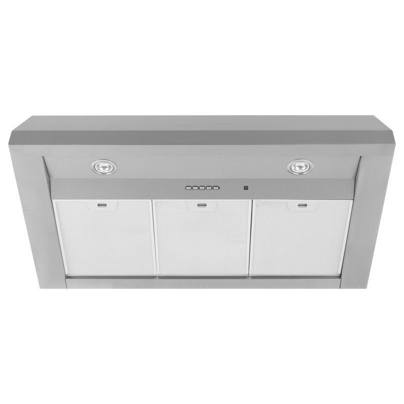 36" 600 CFM Convertible Wall Mount Range Hood in Silver with Night Light, 36"