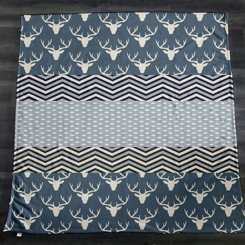 Plain Weave / Muslin Throw Blanket, Navy