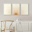«Bright Mid-Century Modern Orange Minimal Sun ShineArt Boho Decor», ensemble de 3 reproductions sur toiles encadrées-72966390-124834410