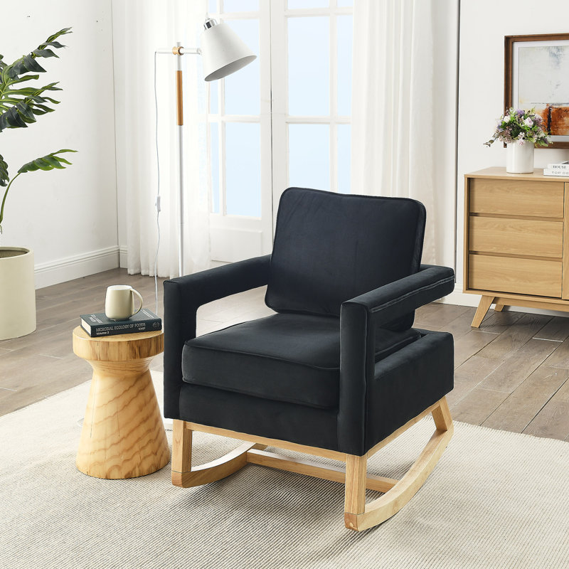 Chaise berçante 26 po, Noir