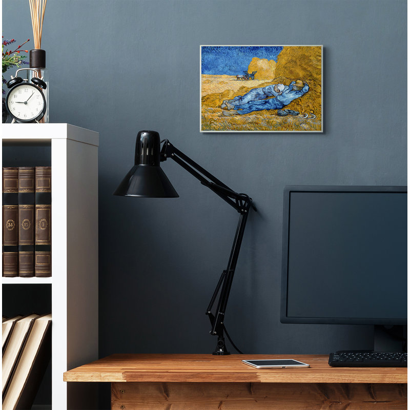 «Break Time Yellow Blue Van Gogh Classical» par Vincent Van Gogh - reproduction d'art, Plaque murale