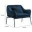 Fauteuil large en velours 32,9 po Bloch-1360432053