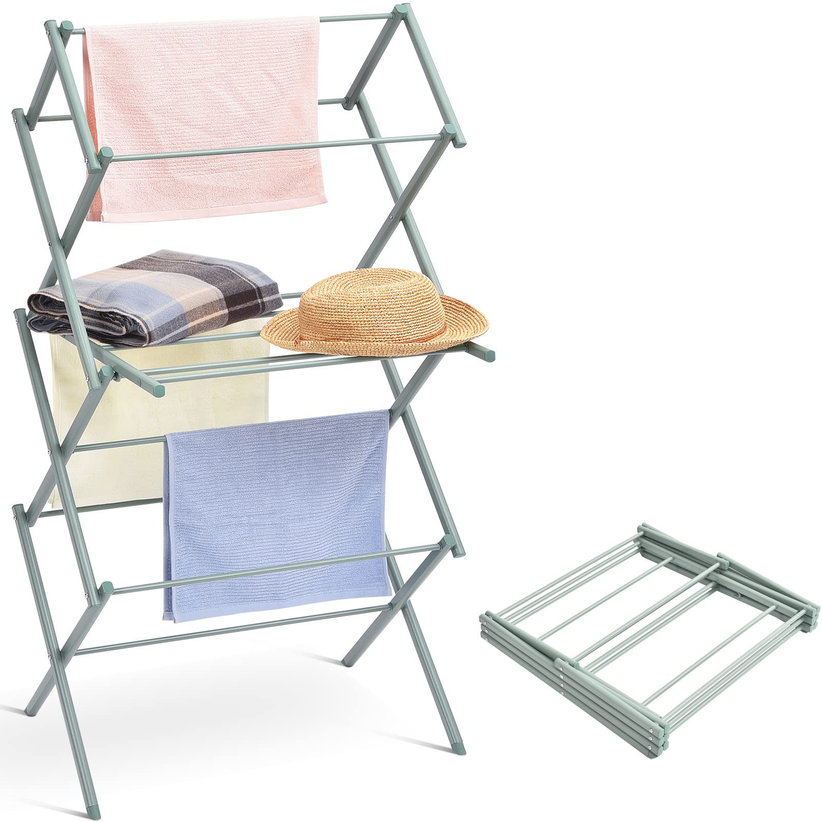 Rebrilliant Steel Foldable Accordion Drying Rack & Reviews