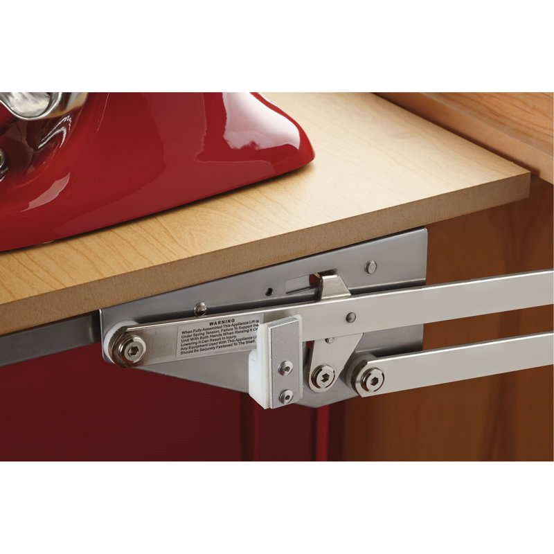Système de mélangeur coulissant Rev-A-tablette et de levage d'appareils électroménagers pour armoire de cuisine basse