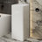 Claire 15" x 15" Ceramic One-Piece Glossy White Pedestal Sink and Basin