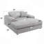 Chaise en velours côtelé avec 2 coussins