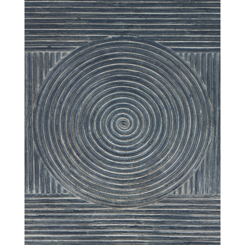 Santos Vintage Side Chair, Barrett Dusk, Gray Polyester Blend, Vintage Navy