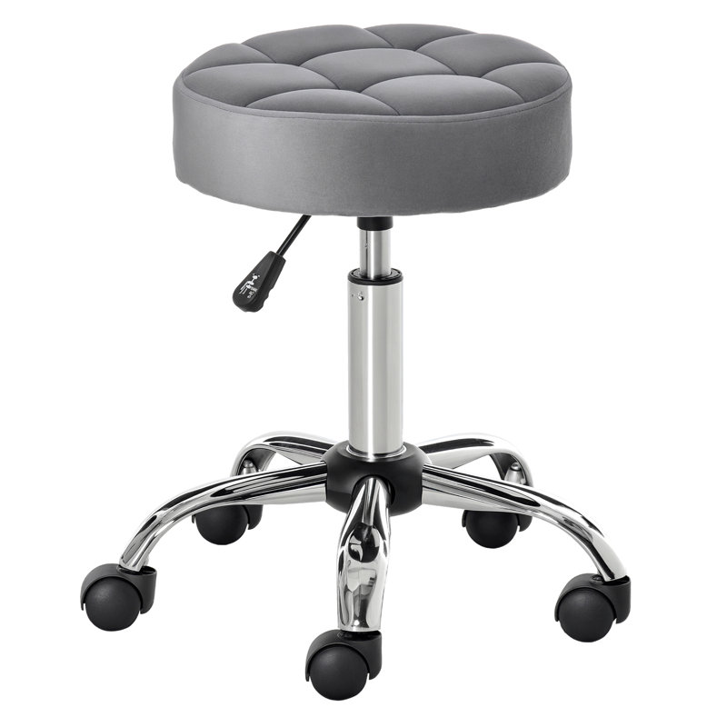 Tabouret de bureau rond à hauteur ajustable, chaise de coiffeuse