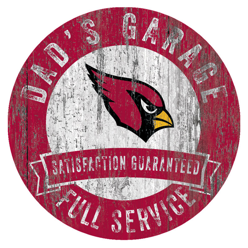 Wall Decor on Wood, Arizona Cardinals