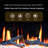 Litestar ZEF38VC-30 30-inch Smart Electric Fireplace Insert – WiFi App Control, Breathing Logs and Crushed Ice Rocks Decor, Multi Flame Colors, Crackling Sound, Built-In Fireplace Heater-1394694985