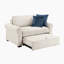 Chaise convertible en demi-fibre et en demi-lit 60,5 po Marlborough-133246567