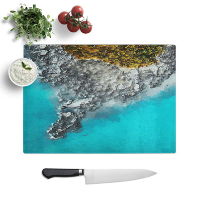 Tempered Glass Pulau Rebak Kechil in Langkawi Chopping Board
