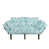 Bleu / vert / blanc succulent en polyester est en rupture de stock