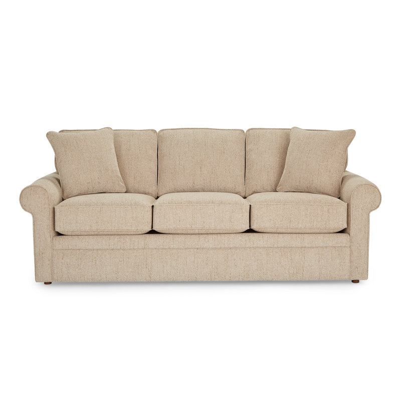Canapé Collins, 100 % polyester bisque