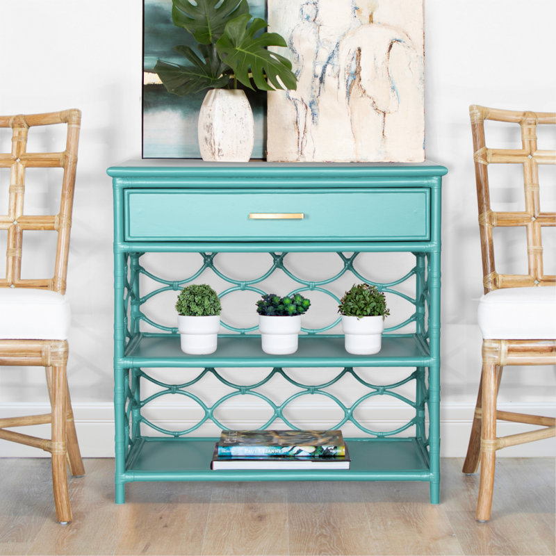 Manning End Table, Turquoise