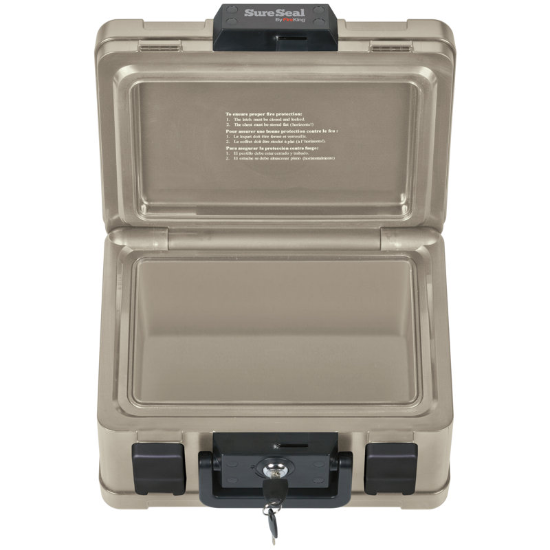 Fire And Water Chest Safe Box Lock, 0.15 CuFt