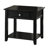 Black End Table With Bottom Shelf