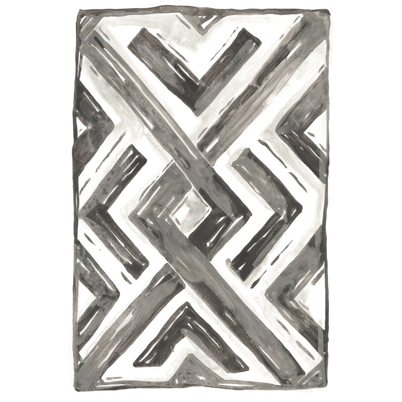 Tribal géométrique I, H 18 po x l 12 po x P 1,25 po