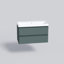 Meuble-lavabo mural moderne avec lavabo | Collection Luxury Green Matte | Panneau de fibres à densité moyenne non toxique 36 po Collection simple 40 po