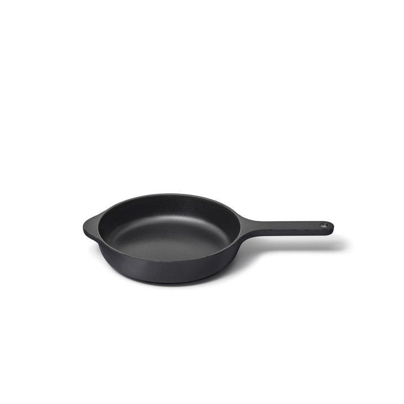 Caraway 8" Enameled Cast Iron Mini Skillet, Cream, Charcoal