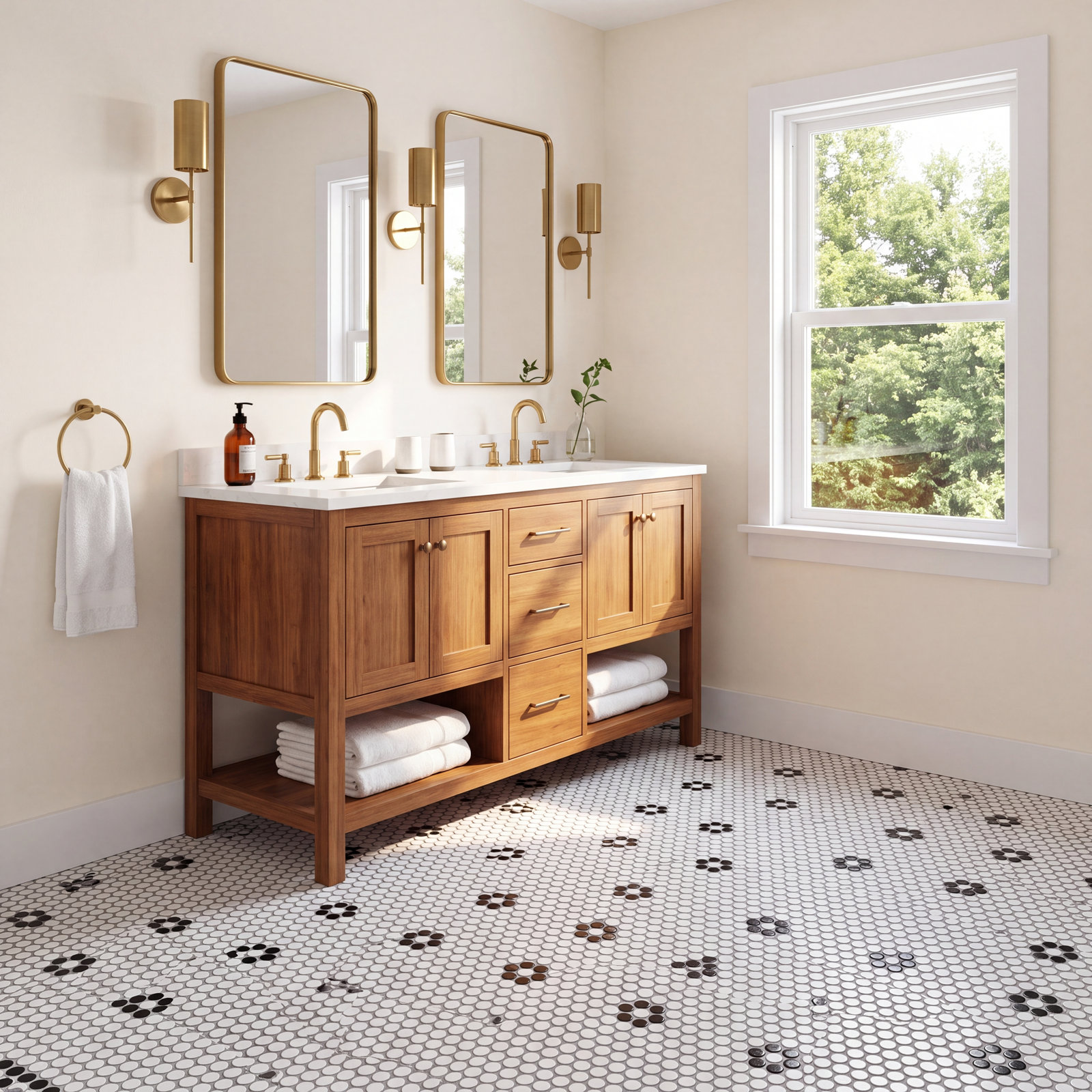 Metro Penny 10" x 12" Porcelain Mosaic Tile