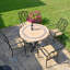 Vermont Stone Dining Table with 4 ASCOT Chairs Garden Set