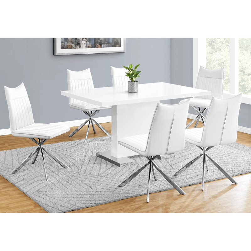 Contemporary Dining Table With Sturdy Construction And Stylish Design For Various Settings