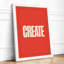 Create Typography - Framed Print-1261637799-1261637801