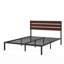 Steens Modern Metal Bed frame with Bamboo Headboard-337111843