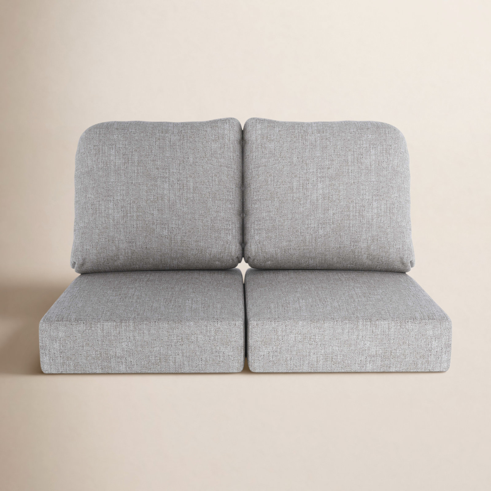 Amala 22" Sunbrella® Seat and Back Cushion, Canvas Granite Sunbrella® Canvas