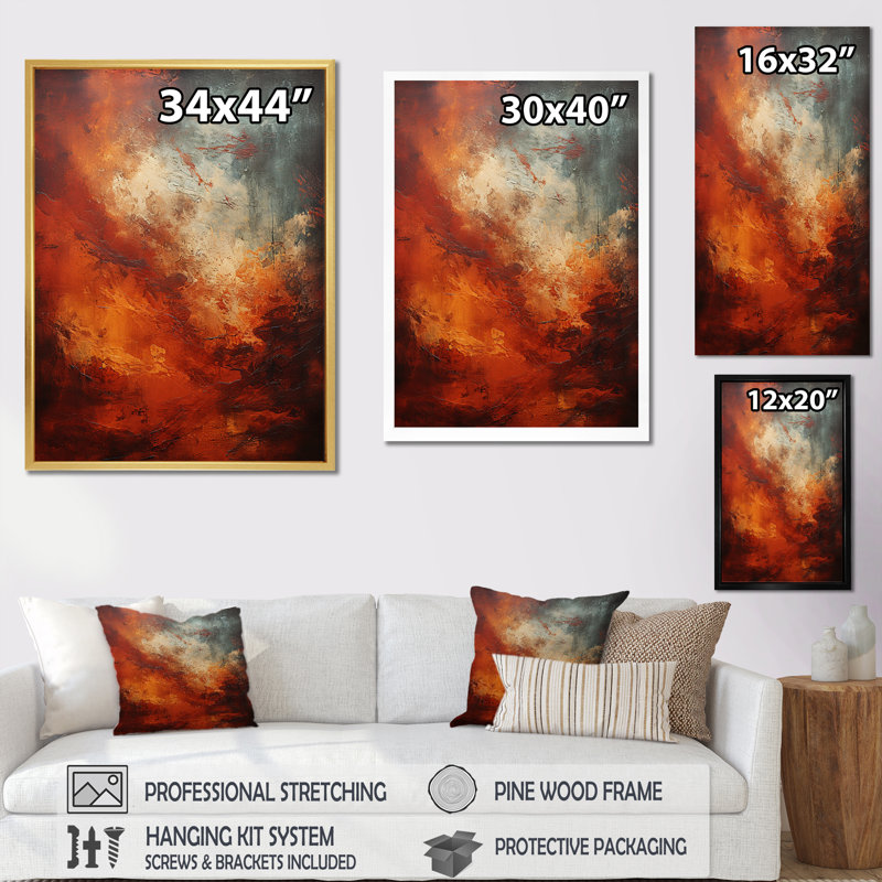 Maroon Mars Mystery Planète I sur toile, Cadre doré simple, H 20 po x l 12 po x P 1 po