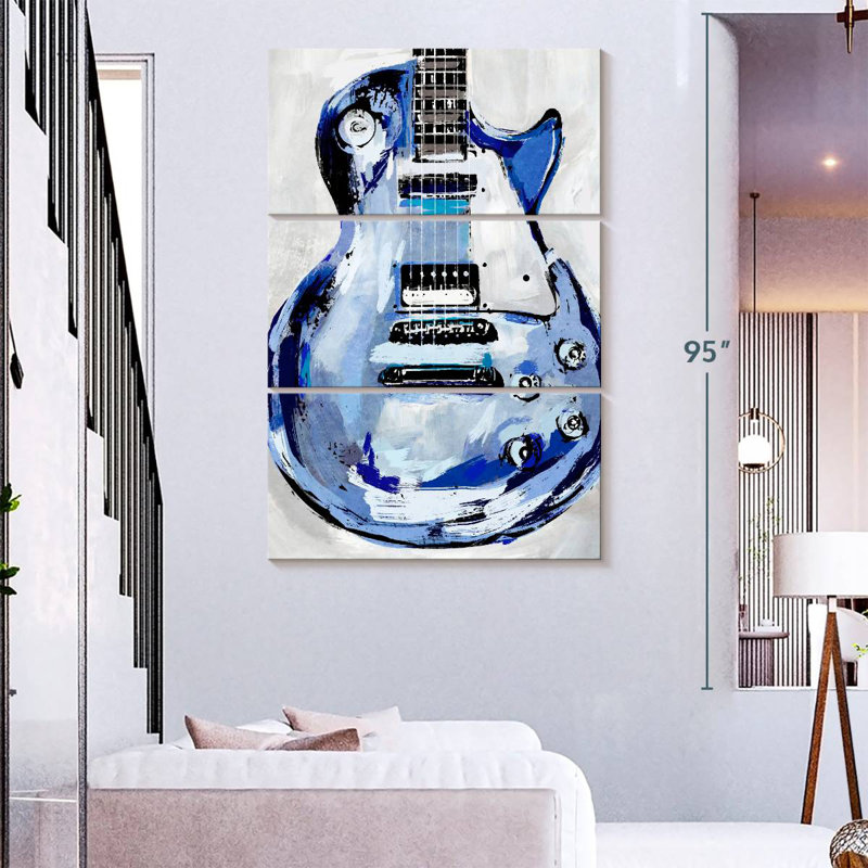 Abarca Electric Blues I, 74" H x 48" W