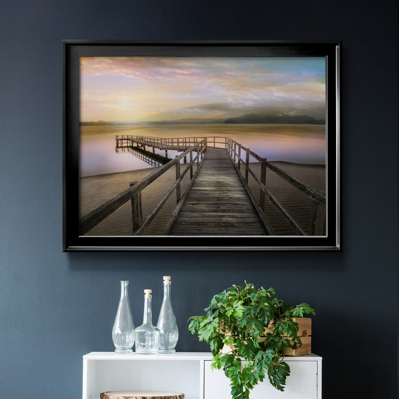 Louisiana Heron - reproduction d'art sur toile, H 18,5 po x l 24,5 po x P 1,5 po, Noir