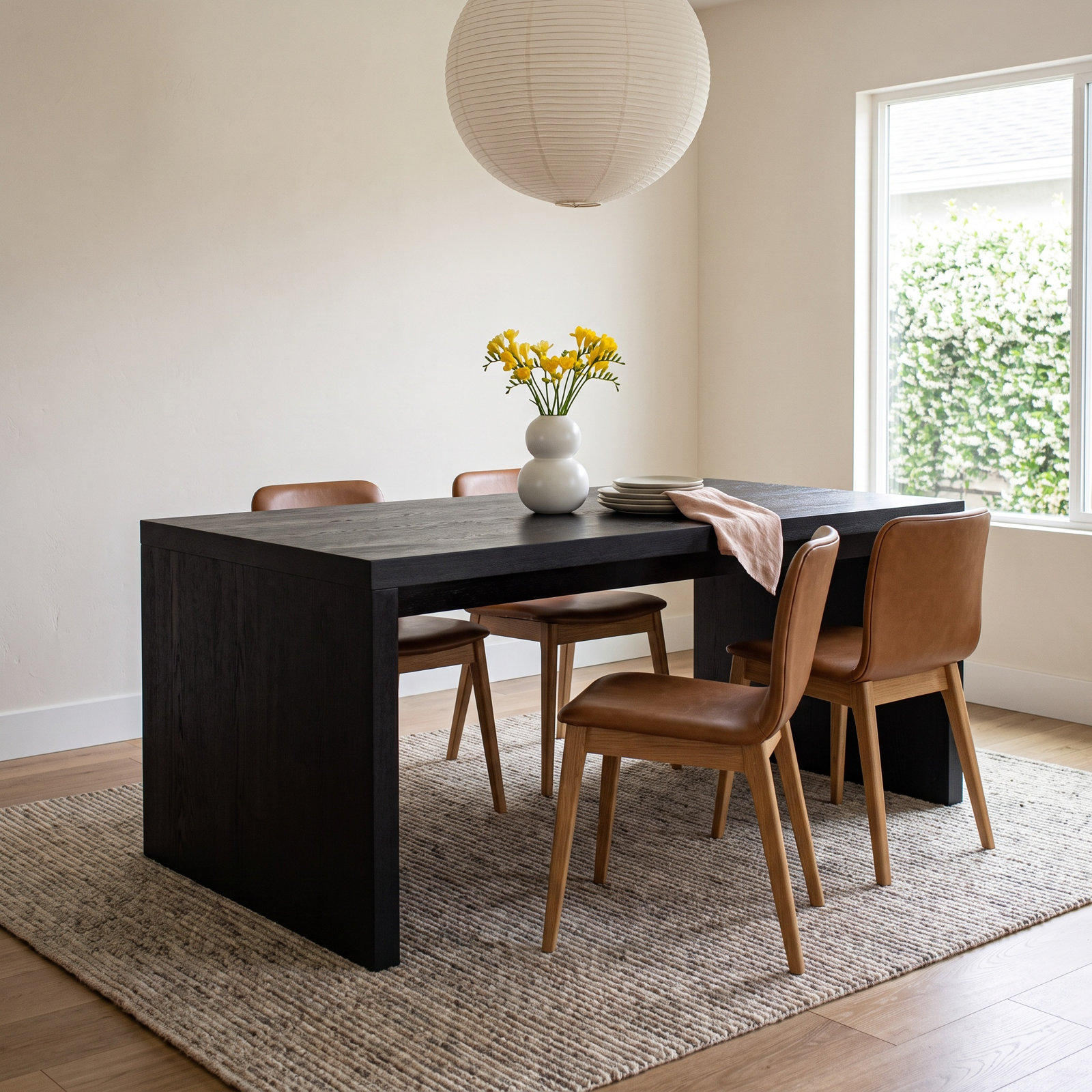 Gabler 34" Dining Table, Black