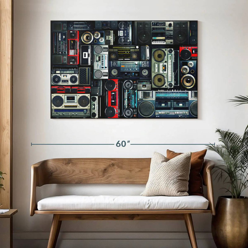Abarca Boombox Wall, 32" H x 48" W
