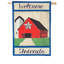 Drapeau de maison campagnard en polyester de 18 po x 13 po Dehn Country Patriotic Barn