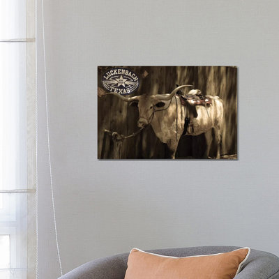 Vintage Texas by Ann Hudec - Wrapped Canvas Print