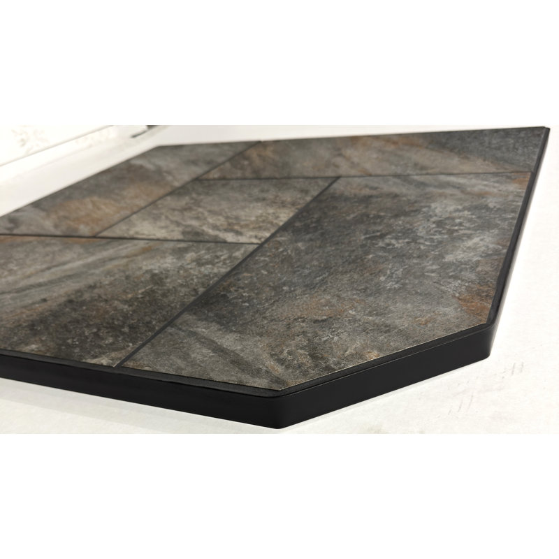  Coussin d'angle de coin - Quartzite de fer, H 2 po x l 36 po x P 36 po