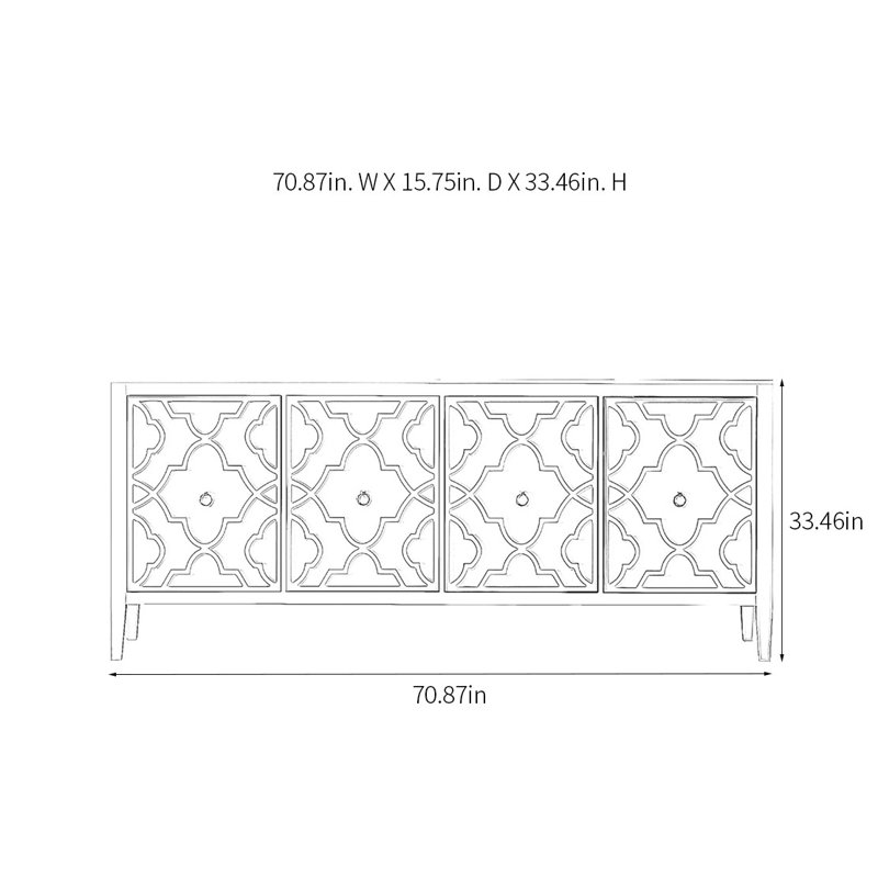 Buffet moderne et multifonctionnel