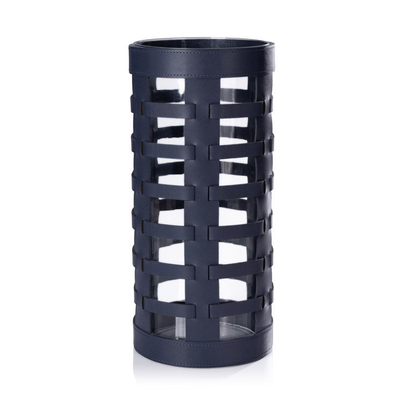 Vase en verre tissé Nappa, Marine