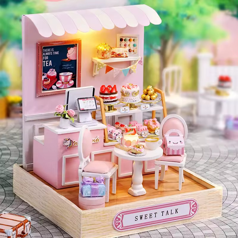 Sweethouse Dollhouse Kit - Miniature Wizardi Roombox Kit
