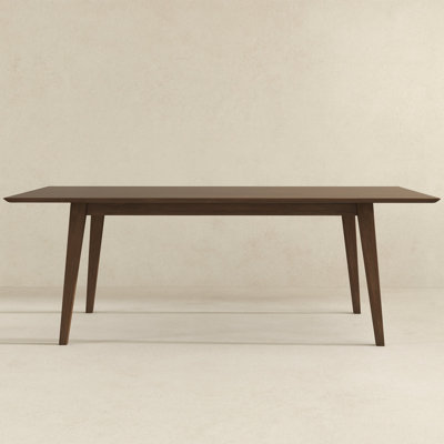 Levi Modern Style Solid Wood Rectangular White Top Dining Table 47"